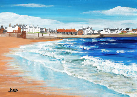 Waves and Wet Sand, Elie