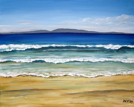 Waves on Kiloran Bay, Colonsay