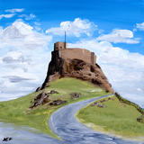 Lindisfarne Castle - Acrylic on deep edge box canvas