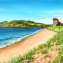 Castle and Sand Dunes, Broughty Ferry