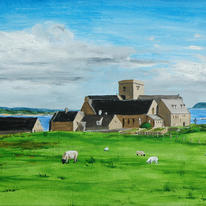Iona Abbey from the North West