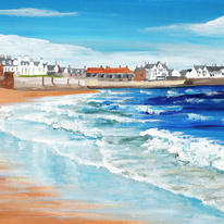 Waves and Wet Sand, Elie