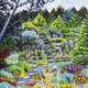 Steps down to the rockery | £495 | 35 x 45cm | Acrylic on box canvas Steps down to the rockery