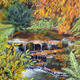 Autumn Pool | £495 | 35 x 45cm | Acrylic on box canvas Autumn Pool