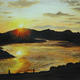 Sunset over Loch Staonaig,… | | 25 x 20cm | Sunset over Loch Staonaig,…