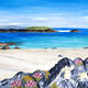 Traigh Ban, Iona | (sold) | 60 x 30cm | Acrylic on deep edge box canvas Traigh Ban, Iona