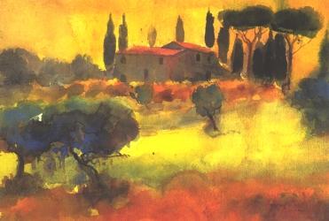 Evening light, Tuscany