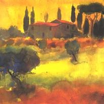 Evening light, Tuscany