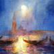 San Giorgio by moonlight… | (sold) | | Watercolour San Giorgio by moonlight…