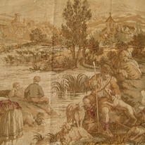 C5051 PEASANT WASHING SCENE