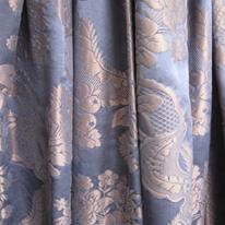 c2193 Rich Blue Silk Damask