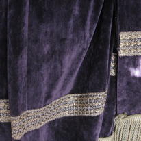 c9211-purple velvet/gold braid