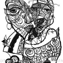 Two decorative Heads