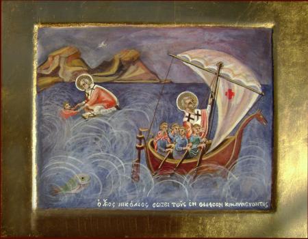 St. Nicholas calming the storm