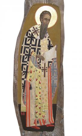 St Basil - on driftwood - detail