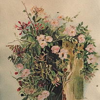 Honeysuckle and Roses