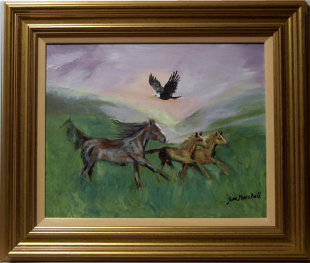 Spooked Highland Ponies