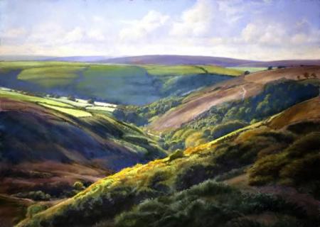 Towards Robbers Bridge, Exmoor