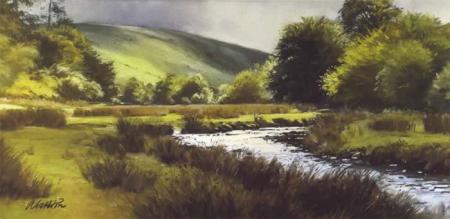 River Barle, Simonsbath, Exmoor 8 x 4 in