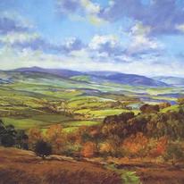 Towards the Brendons and Dunkery 8 x 6 in