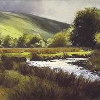 River Barle, Simonsbath, Exmoor 8 x 4 in
