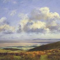 Bristol Channel from the Quantocks   8 x 6 in