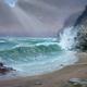 Rough Seas | £495 | 55 x 36cm | Pastel Rough Seas