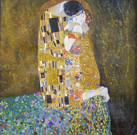 The Kiss, replica, (G.Klimt)
