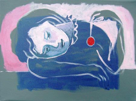 Girl with a cherry