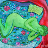Sleeping lady - Oil on canvas