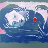 Girl with a cherry