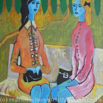 Girls on the bench