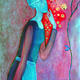 Lady with a flower