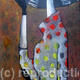 Lady with a hat-polka dot