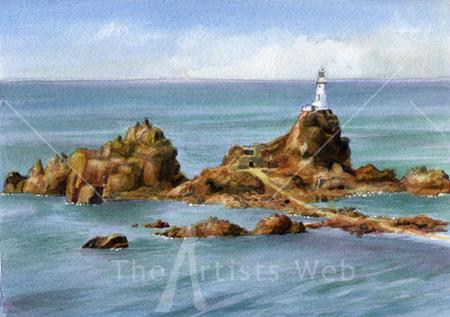 Corbiere Light high tide