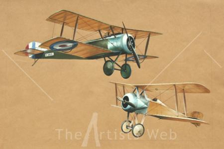 Sopwith Pup and Thomas Morse Scout