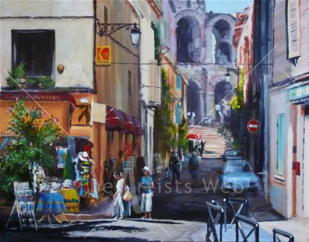 Rue Voltaire and the Roman Arena, Arles