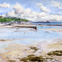 Cancale from across the bay