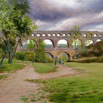 Pont du Gard, aqueduct, Languedoc, France
