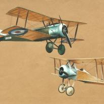 Sopwith Pup and Thomas Morse Scout