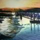 Sunset on the Medway