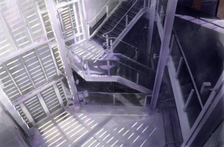 prison stairs concept