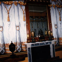 painted drapes based on 19th century design
