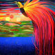 Bird of Paradise | | 106 x 126cm | Mixed Media on Board Bird of Paradise