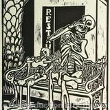 Oaxhaca Serenade - Woodcut