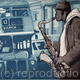Sax The No 12 Bus | £75 | 20 x 30cm | Etching Sax The No 12 Bus