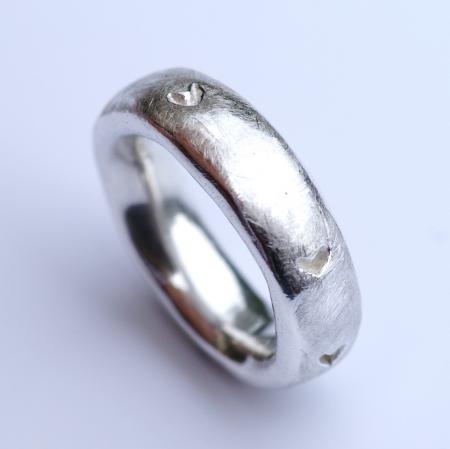 Chunky ECHO 53 Carved Heart Ring £90