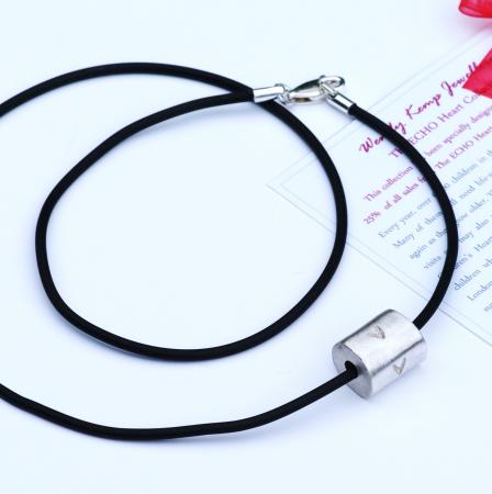 Mans ECHO 56 Large Abstract Heart Necklace £69