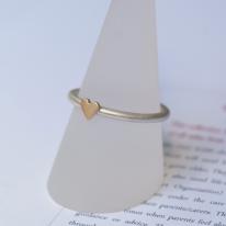 ECHO Heart 47 Silver and 9ct Gold Ring £44
