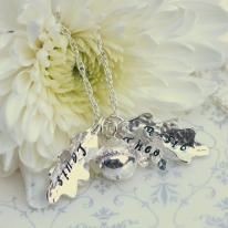 Personalised Acorn and Oak Leaf Necklace From £55
